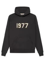 Black 1977 Essentials Hoodie