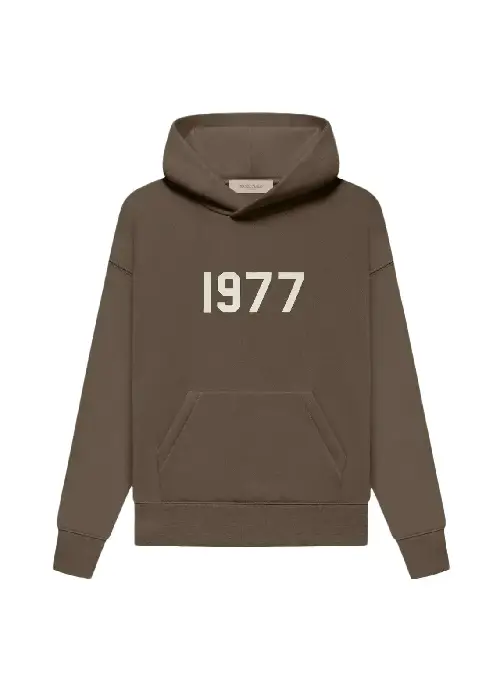 Brown 1977 Essentials Hoodie Brown 1977 Essentials Hoodie