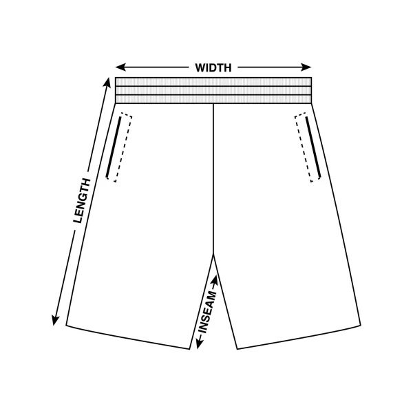 ESSENTIALS FEAR OF GOD SHORTS SIZE CHART​