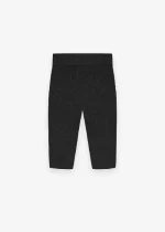 Womens Waffle Biker Black ESSENTIAL Shorts
