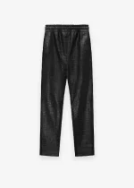 Black Fear of God Leather Pant