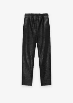 Black Fear of God Leather Pant