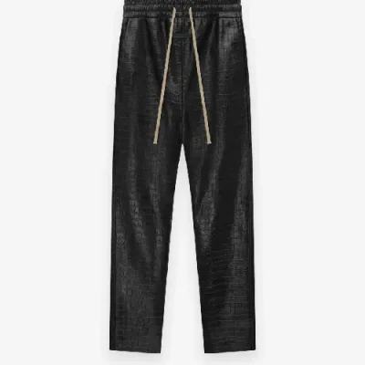 Black Fear of God Leather Pant