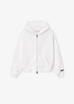 Kids Classic Zip Up White ESSENTIALS Hoodie