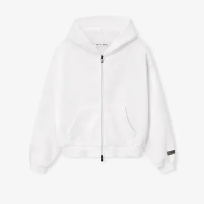 Kids Classic Zip Up White ESSENTIALS Hoodie