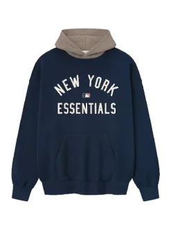 Sport Fit Navy Blue ESSENTIALS Hoodie