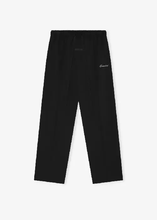 Sporty Nylon Relaxed Black Trackpant Sporty Nylon Relaxed Black Trackpant