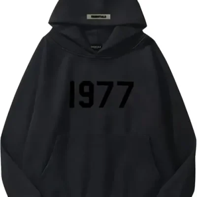 1977 Essentials Hoodie Black​