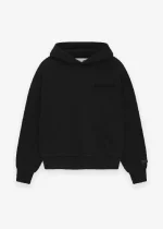 Essentials Black Matte Hoodie​