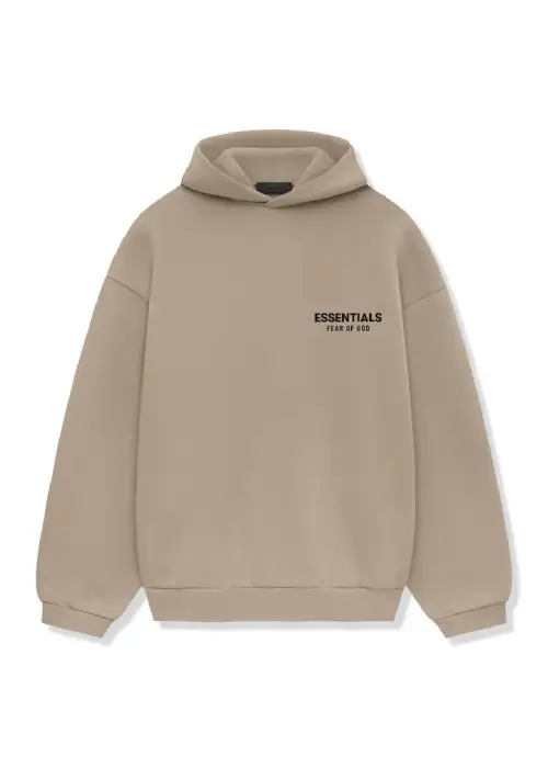 Fear Of God Essentials Fleece Desert Sand Hoodie Fear Of God Essentials Fleece Desert Sand Hoodie