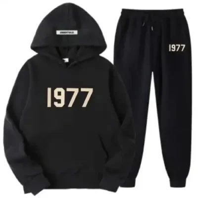 1977 Fear of God Essentials Black Tracksuit