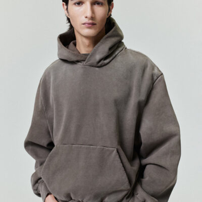 Sunfaded Classic Half Raglan Hoodie W/ Pocket